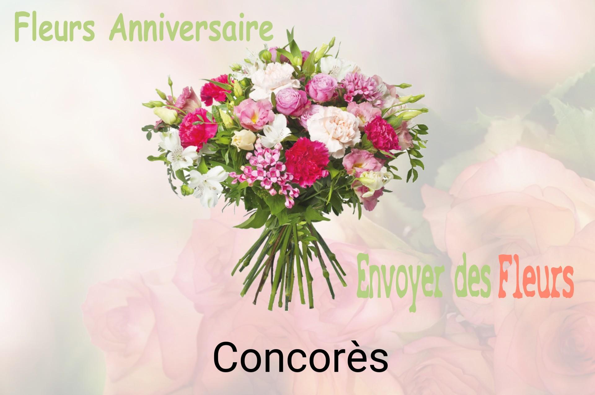 Bouquet de fleurs d’anniversaire livré à Concorès